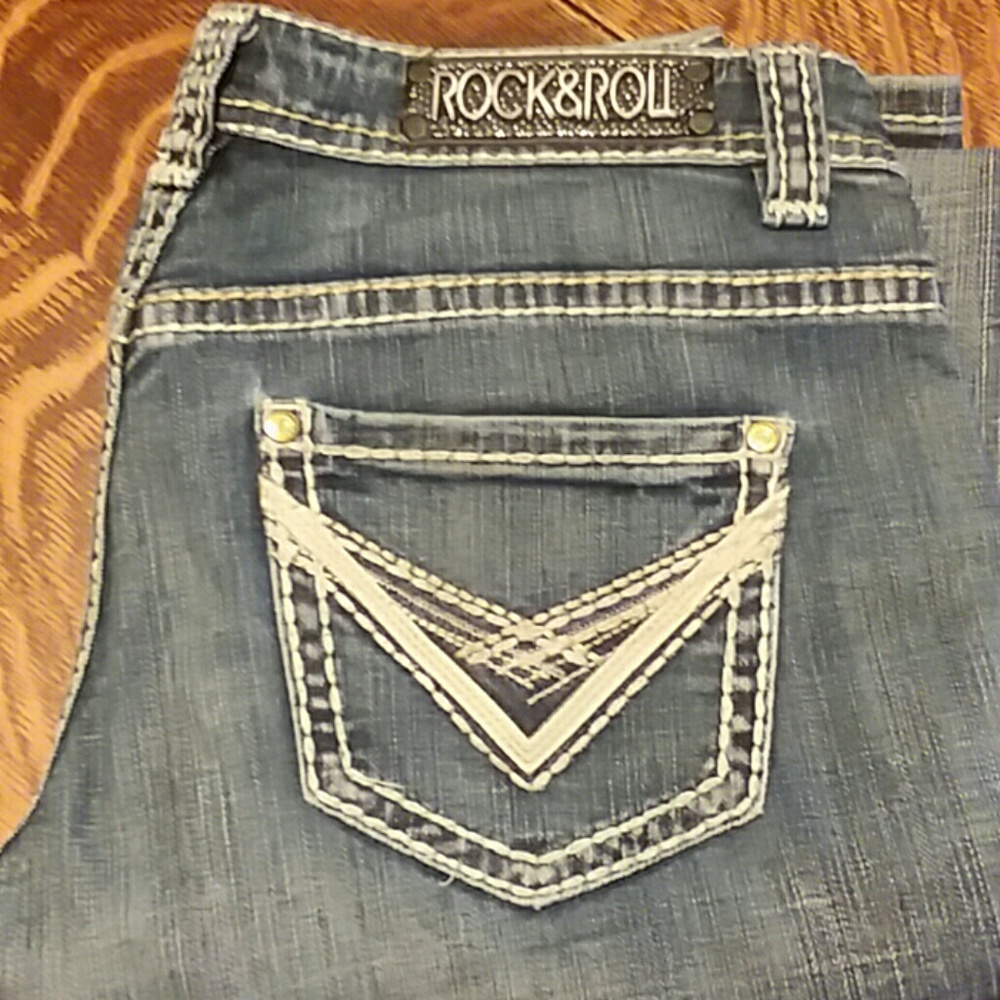 Rock and Roll Cowgirl riding jeans
